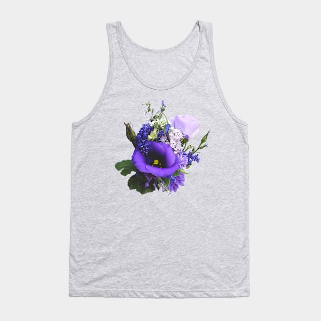 Bouquet in Shades of Purple Tank Top by SusanSavad